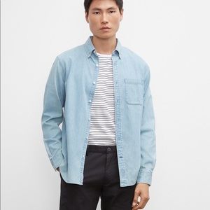 Club Monaco mens denim button down